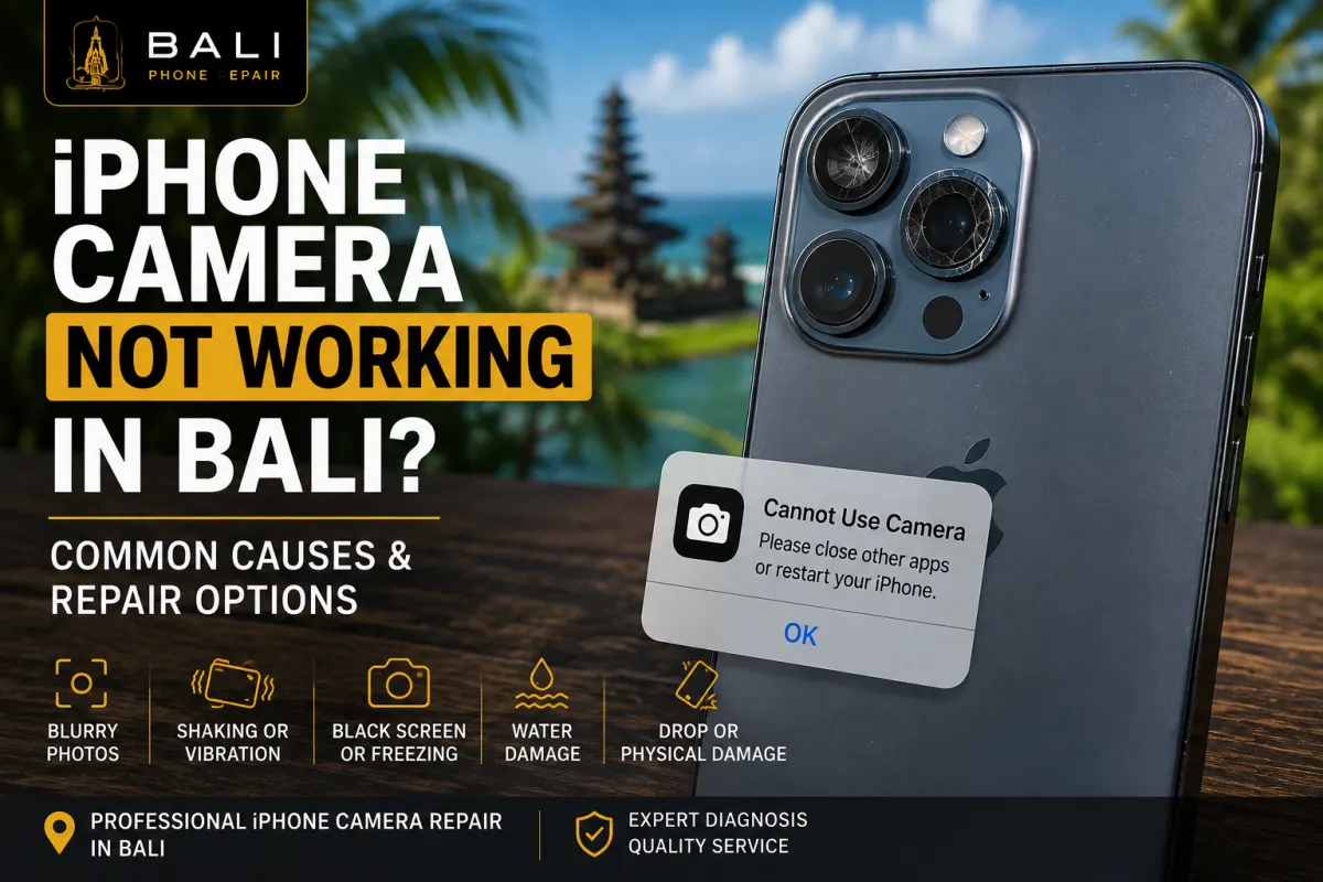 iPhone camera repair in Bali