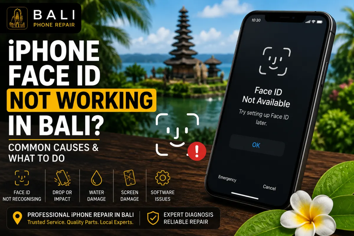iPhone Face ID not working in Bali with Face ID unavailable error