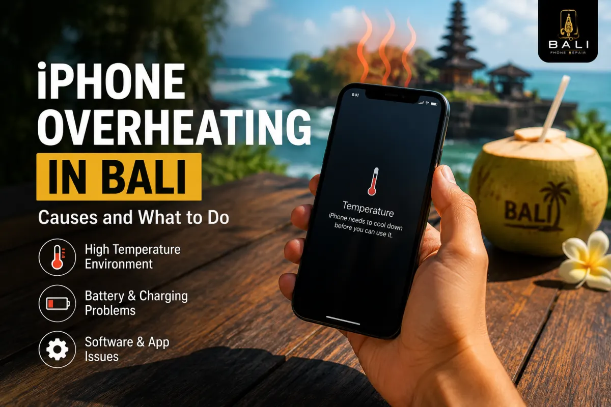 iPhone overheating in Bali