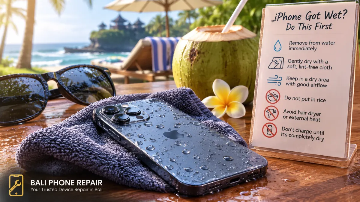 iPhone water damage repair in Bali